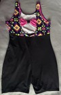 Circo Black And Multicolor Girls Gymnastics Leotard Size Large 10 12