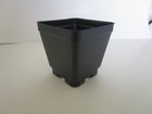 3 5  Square Deep Black Plastic Greenhouse Pots - Landmark  - Seeds Nursery