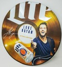2015 Miller Lite   Luke Bryan Music 18  Round Record Advertising Tin Sign Rare  