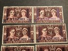1937 Great Britain-morocco Agencies Scott  82  Sg  164 Mint  Mognh 9 Stamps Pair