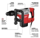Milwaukee Sds-max Demolition Hammer 5446-21 New Open Box Free Shipping