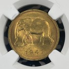 1947 Belgian Congo 2 Francs Ngc Ms64 Lot g3713 Choice Unc  Elephant