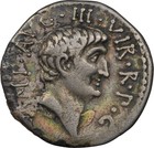 Mark Antony Legion Mint Trophy 38b Toned Patina Rare Ngc Ancient Roman Coin 1044