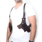 Concealed Holster Cowhide Leather Vertical Right Left   Handers Universal Size