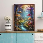 Magic Glow Mushroom Forest Diamond Art Kits For Adults  Fantasy Fairy Tale Diamo