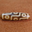 Vintage Himalayan Tibetan Old Agate 9 Eyes Dzi Bead Amulet Pendant 42  12mm  5377