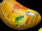 Dutch Wooden Clogs Made In Holland Hand Carved Hand Painted Traditional Shoes