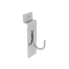 Sswbasics Pack Of 25 Chrome Slatwall Hooks For Display