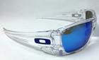Oakley Fuel Cell Clear Sunglasses   Blue Polarized Lens   Blue Icons - Oo9096-03