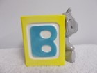 Vintage Napco Cute Elephant Abc Block Ceramic Flower Pot Planter Vase 3108