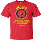 Cua Viet Combat Base 2 south  Vietnam shirt W emblem usmc Officially Licensed