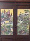 Antique Hand Painted Armoire Wardrobe