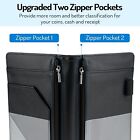 Server Book With 2 Zipper Pockets Leather Server Books For Waitress