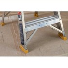 2 Step Aluminum Step Stool Ladder Werner 2 Ft 300 Lb Load Capacity Silver Yellow