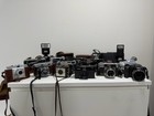 21 Cameras Lot W  Lenses Camcorder Vintage   Nikon Canon Kodak Polaroid Samsung
