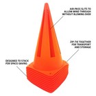 9  Orange Field Cones 10 Pack  Durable Pvc Material  5 25  Square Base  1 25 Lbs
