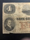 1861 Sc Four Dollar Bank Note  Civil War Era Currency  Low Number  54