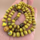 Vintage African Style Old Glass Beads     beautiful Necklace