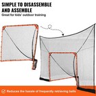 Hockey Lacrosse Goal Backstop With Extended Coverage Training Net