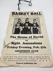 1920s House Of David Basketball Poster Vs  Mpls Ascensions-rare Epherma