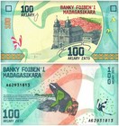 Madagascar 100-1000 Ariary 4 Pieces Full Set  2017 Nd  P-97-100  Unc