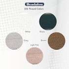  Silk Thread With Pre-attached Beading Needle  Color  5 Pk - Variety Pack White