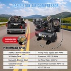 Portable Gas Engine Piston Air Compressor 13hp 35cfm 30 Gallon  4l Synthetic Oil
