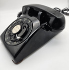 Antique Western Electric Rotary Dial 500 Black Phone Tested Works Except Ringer