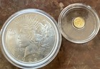 1922 Peace Silver Dollar  1 0 900 Silver Business Strike   1 500th 24k Coin