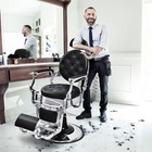 Hydraulic Recline Retro Barber Chair Heavy Duty Barber Chair Vintage Salon Chair