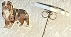 Australian Shepherd Dog Teeny Tiny Flat Acrylic Post Stud Earrings Jewelry