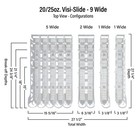 Visi-slide 20oz Soda Beverage Dispenser Gravity Fed Glide For Angled Shelves