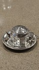 Rare Vintage Sterling Amcraft Attleboro Mass Miniature Teapot Tea Diffuser With