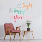 Colorful Wall Decals Quote Stickers For Room Decor   Easy Peel   Stick Vinyl She
