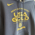 Nike Usa Hockey 2026 Olympic Gold Medal Navy Hoodie - Men   s Medium Nwot