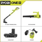 Ryobi 1  18-volt Cordless Electric String Trimmer edger And Blower Combo Kit