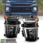 For Halogen Oe Upgrade 2020-23 Chevy Silverado 2500hd 3500hd Full Led Headlights
