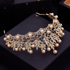Baroque Vintage Bridal Crown Princess Rhinestone Pearls Tiaras Crown Headdress
