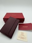 Cartier Must De Cartier Burgundy Leather Card Holder Wallet
