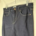 Frayed Jeans Womens Size 31 High Rise Skinny Dark Wash Denim Casual Pants