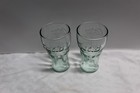 Set Of 2 Vintage Coca-cola Small Mini Glass Cups Glasses 4 1 2    T  Coke