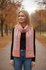 Harley Davidson Pink Winter Scarf Embroidered Logo