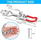 6 Toggle Clamp Latch Pull Side Mount Door Lock For Cabinet Tool Box Smoker Lid