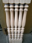 Stair Balusters Elegant Lines Carved Wood Spindles Banisters Staircase Railing
