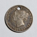 1888 Newfoundland Canada Five Cent Silver 5c Scarce Key-date 40k Mint -4016-