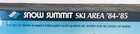 Vintage Snow Summit 1984 1985 Trail Map Framed Poster California Ski Resort