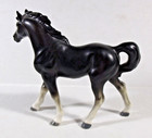 Davar Black   White Ceramic Horse Figurine
