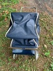 Vintage 1940s Baby Carriage Stroller Light Weight Metal Dented 32 