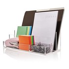 Acrylic Desk Organizer For Office Supplies And Desk Accessories  12 5    X Clear