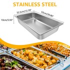 6 Pack Commercial Steam Table Pan Hotel Pans Stainless Steel Food Pan Hotel Pan
